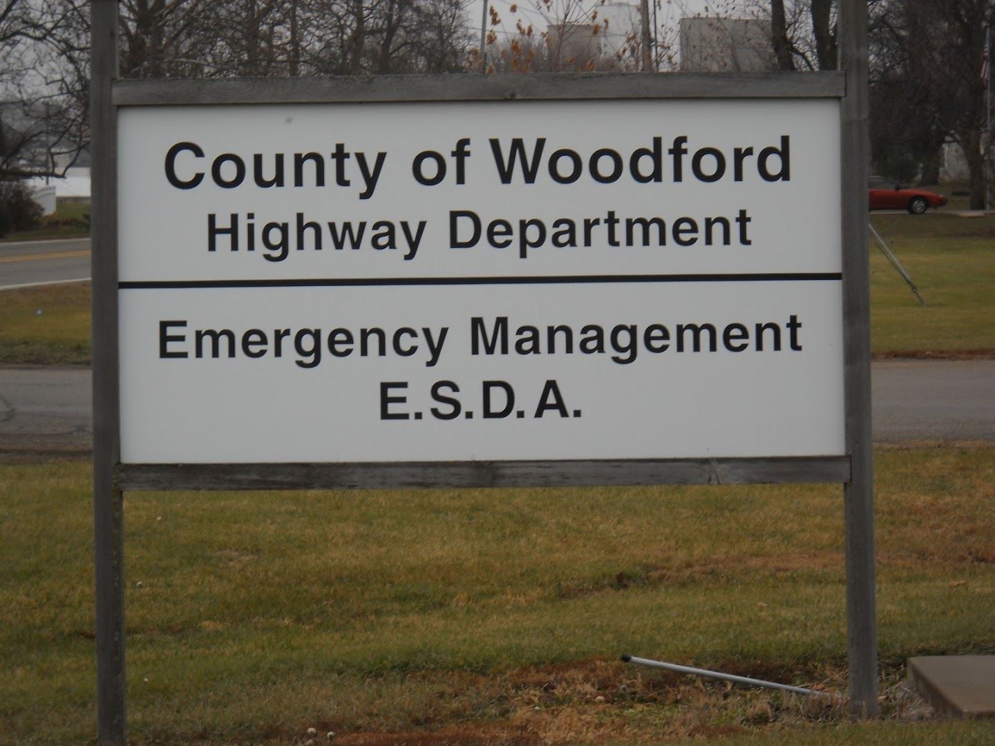 County of Woodford Emergency Management Sign